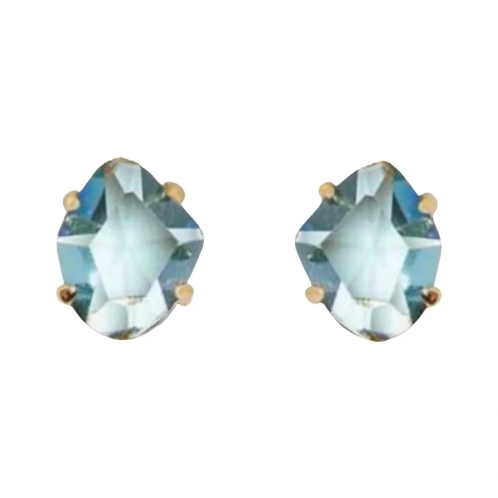 KATE SPADE • Gold Treasure Trove Aqua Earrings